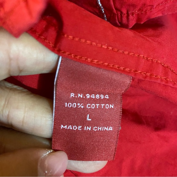 Red Ranch Western Shirt Embroidered Rodeo Bull Riding Snap Buttons Large Cowboy - Picture 6 of 10